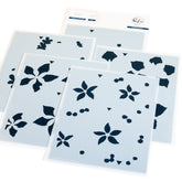 Whispers of Poinsettia stencil